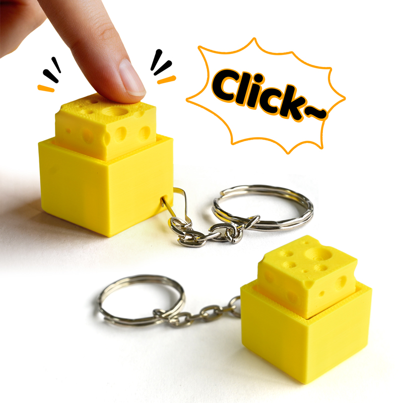 Kids Toys Usa - 3D 프린팅 치즈 모양 키 피젯