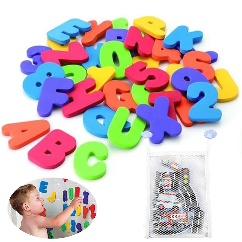 Bath Letter Number Foam - 어린이 목욕 장난감 거품 재미있는 물놀이