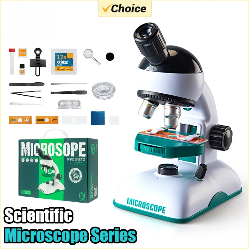 Microscope Kids Science - 1200배율 어린이 과학 실험 HD 광학