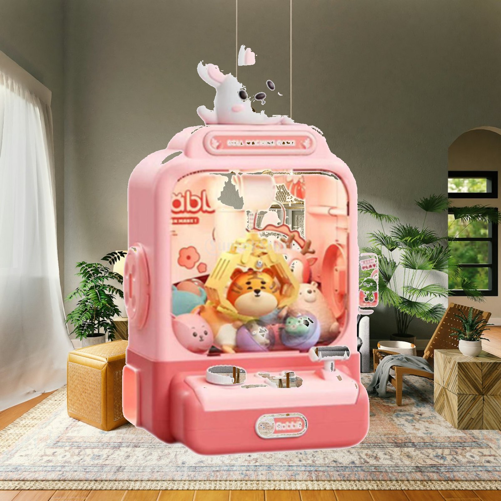Kids Toys Vending Machine - 전자식 집게 게임기, 소리나는 봉제인형, 사탕