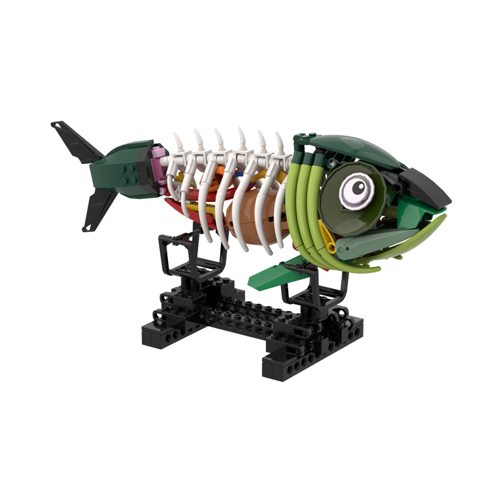 Kids Zombie Toys - MOC 좀비 물고기 모델 빌딩 블록