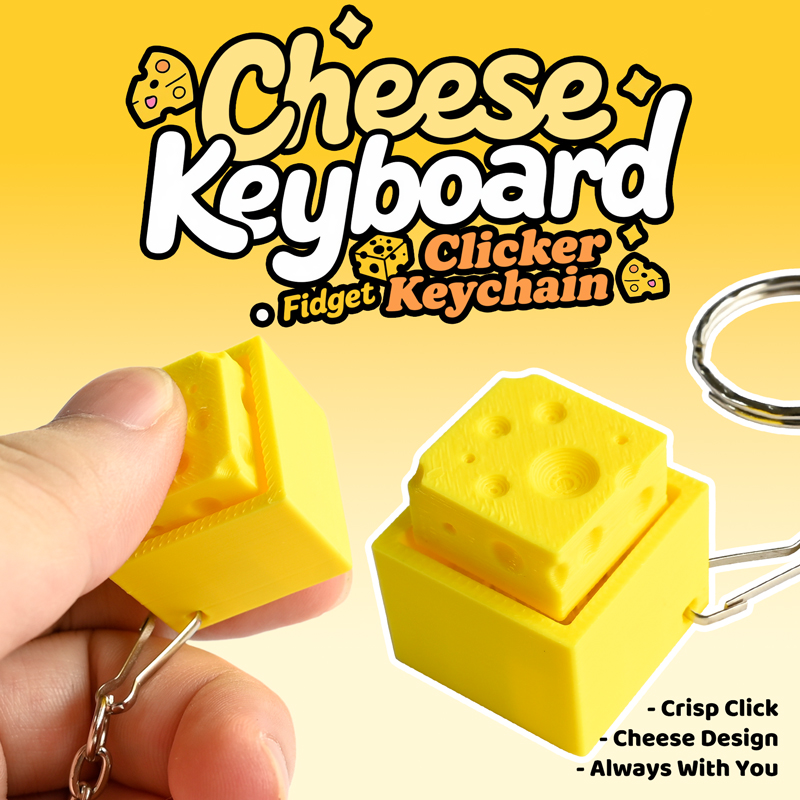 3D 프린팅 치즈 모양 키 피젯 클리커 키체인 미니 키 - Kids Toys Usa 리뷰 및 가격
