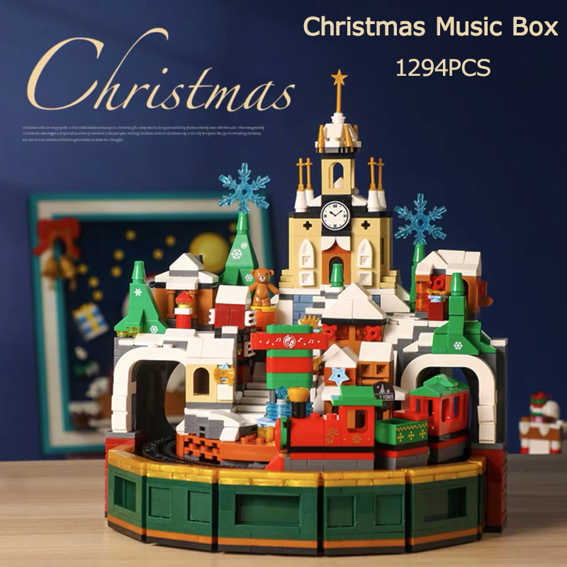 아이디어 산타클로스 뮤직 박스 블록 크리스마스 뮤직 캐 - Kids Xmas Toys Ideas 리뷰 및 가격