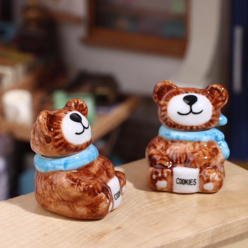 1/3세트 미니어처 인형의 집 도자기 곰 쿠키 및 사탕 - Dollhouse Furniture Set 리뷰 및 가격