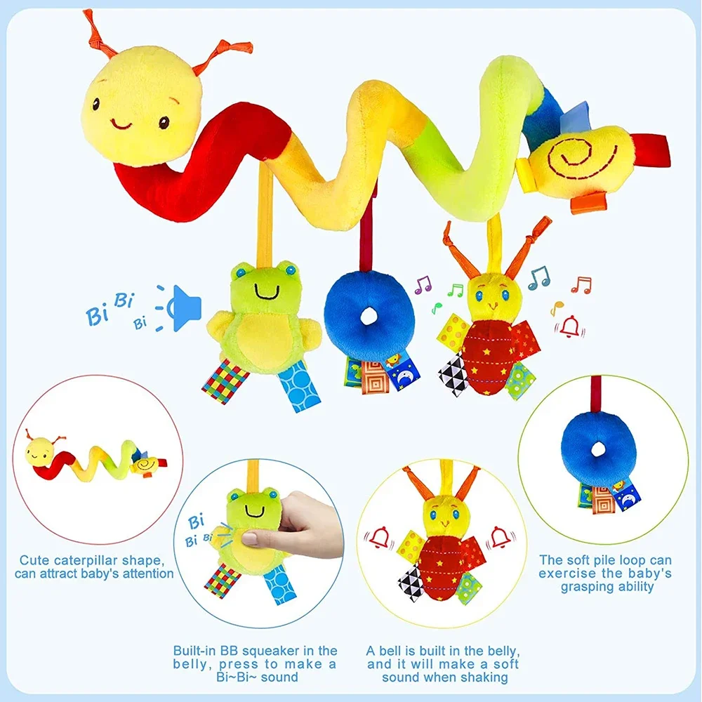 나선형 유모차 장난감 신생아 플러시 걸이형 아기 부드러 - Kids Toys New Born 리뷰 및 가격