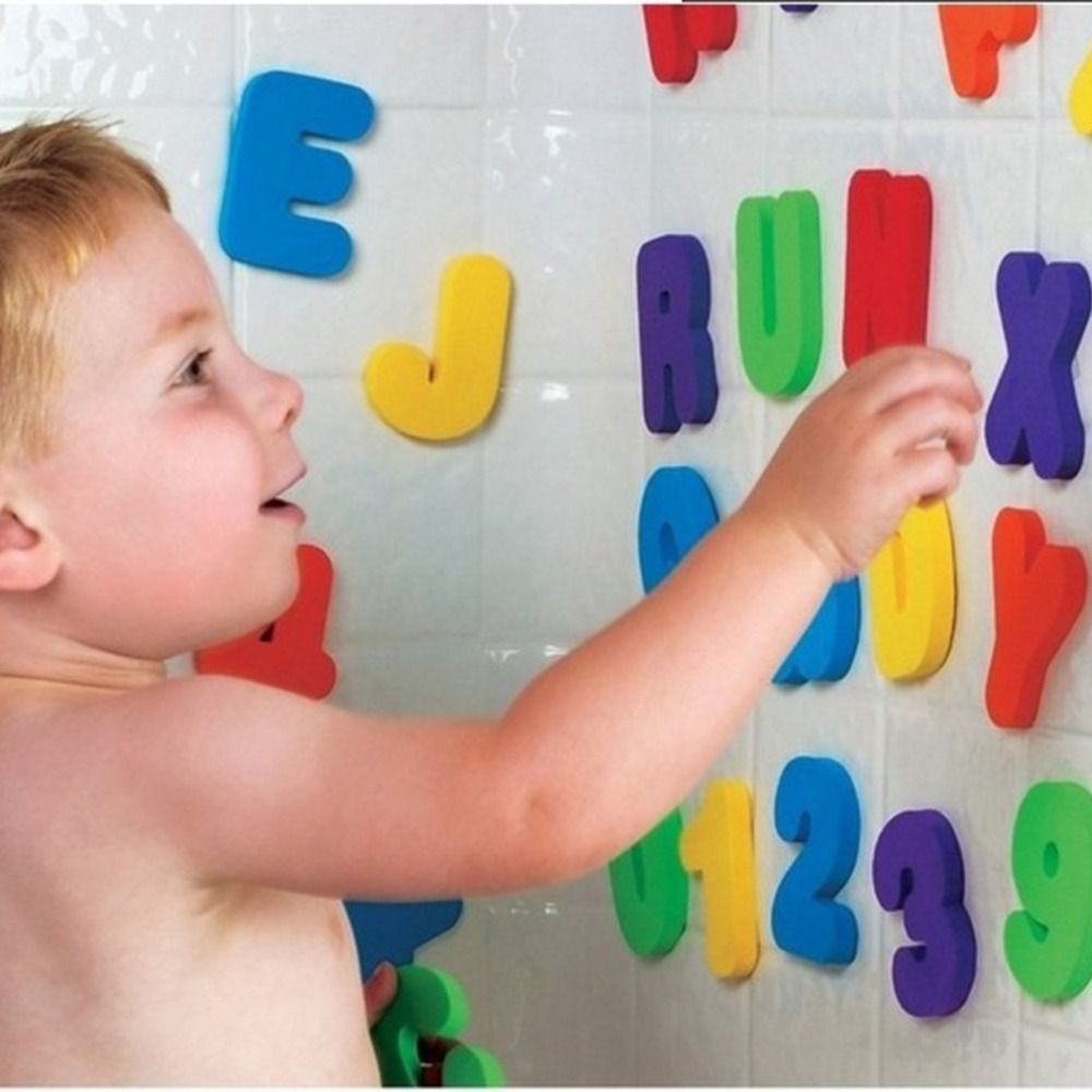 36 개 스티커 게임 수영 놀이 장난감 교육 장난감 알 - Bath Letter Number Foam 리뷰 및 가격