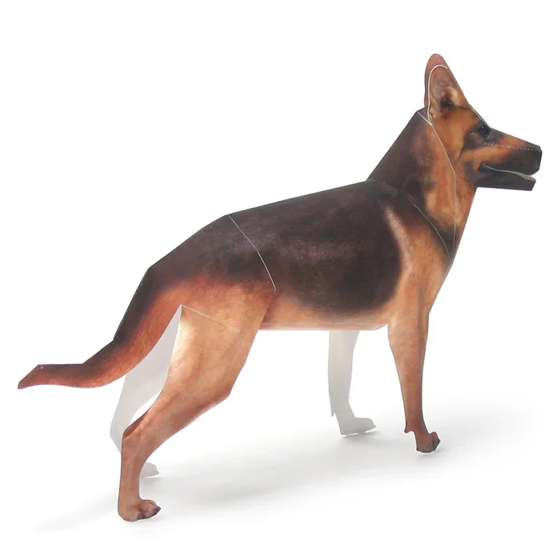 독일 셰퍼드 개 종이접기 예술 애완동물 종이 모델 사실 - Kids Toys Dog 리뷰 및 가격