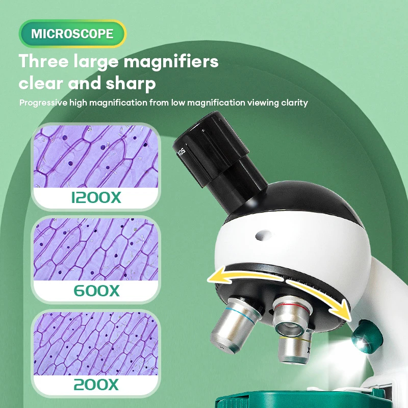 1200배율 어린이 과학 실험 HD 광학 현미경 장난감 - Microscope Kids Science 리뷰 및 가격