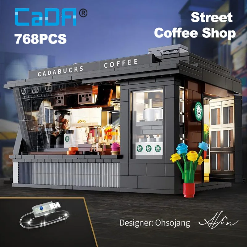 시티 768피스 LED 조명 커피숍 하우스 모델 빌딩  - Kids Toys In Store 리뷰 및 가격