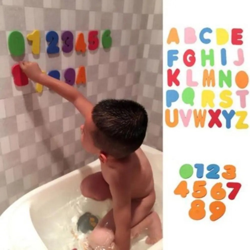 1-3세용 플로팅 목욕 장난감 부드럽고 빠르게 건조되는 - Bath Letter Number Foam 리뷰 및 가격