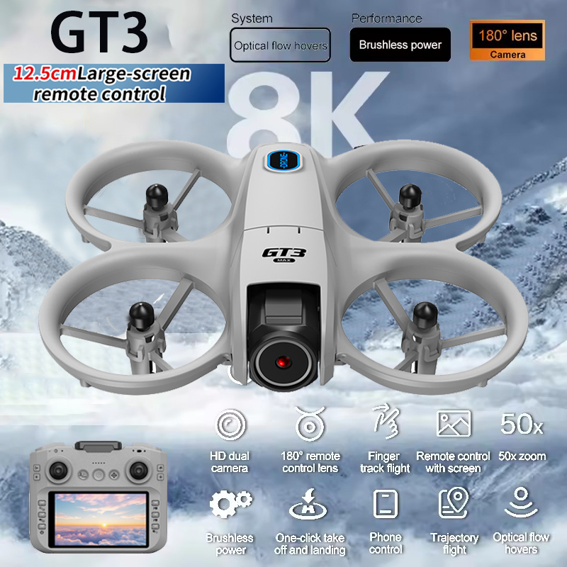 신형 GT3 MAX 드론 8K HD 4.3인치 리모컨  - Toys For Kids Video 리뷰 및 가격