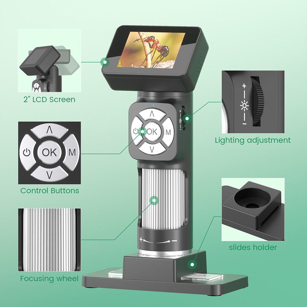 Andonstar 새로운 50x-500x USB 어린이 - Microscope Kids Science 리뷰 및 가격