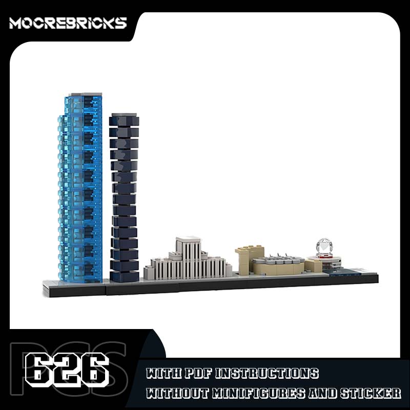 MOC 밴쿠버 스카이라인 모델 크리에이티브 브릭스 도시 - Kids Toys Vancouver 리뷰 및 가격