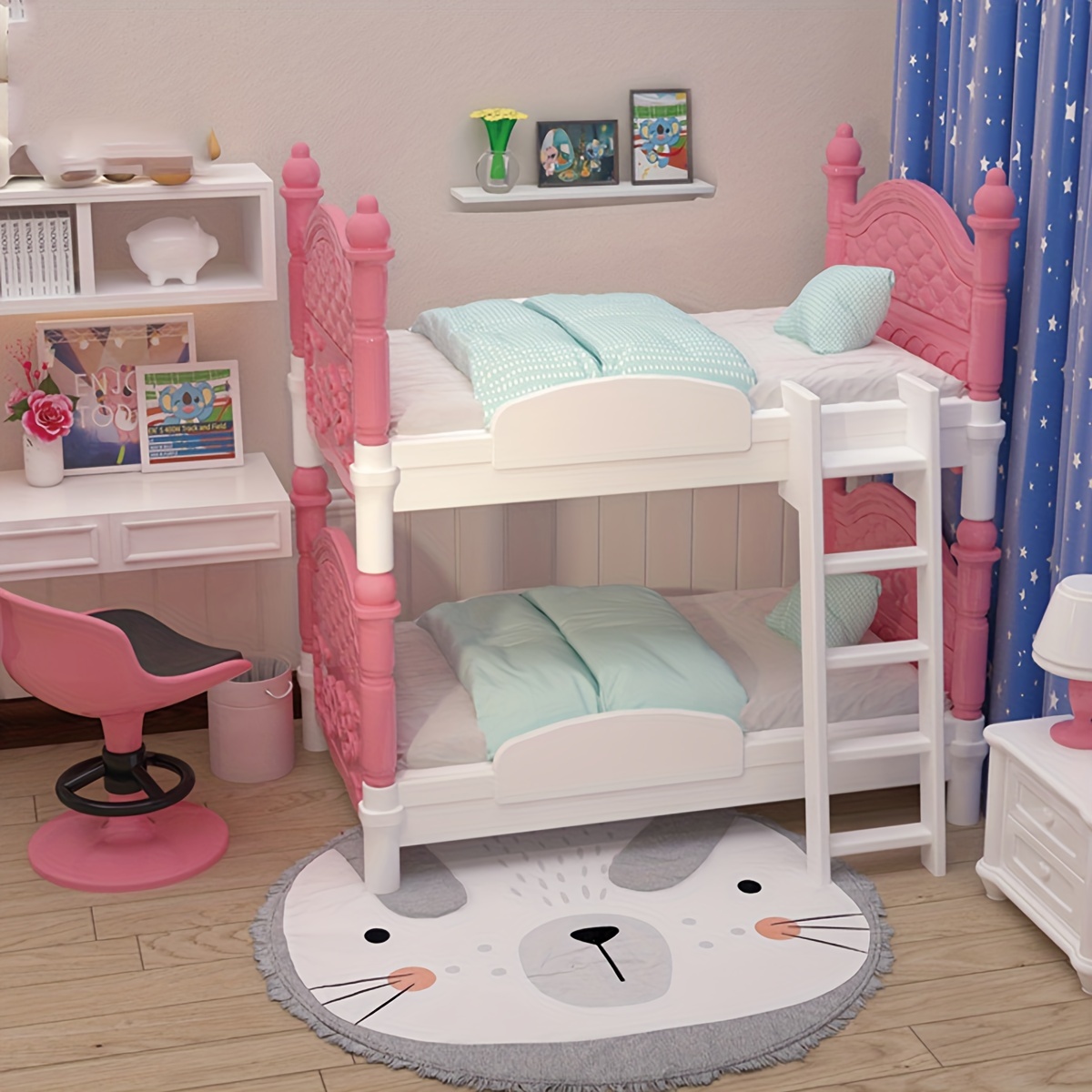 미니어처 인형 집 더블 침대 침실 장식 장난감 인형 집 - Dollhouse Furniture Set 리뷰 및 가격