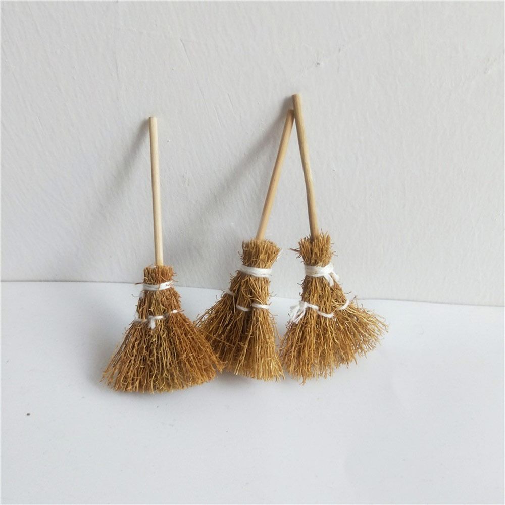 5개/가방 손으로 묶은 미니 빗자루 주방 정원 마녀 도 - Dollhouse Furniture Set 리뷰 및 가격