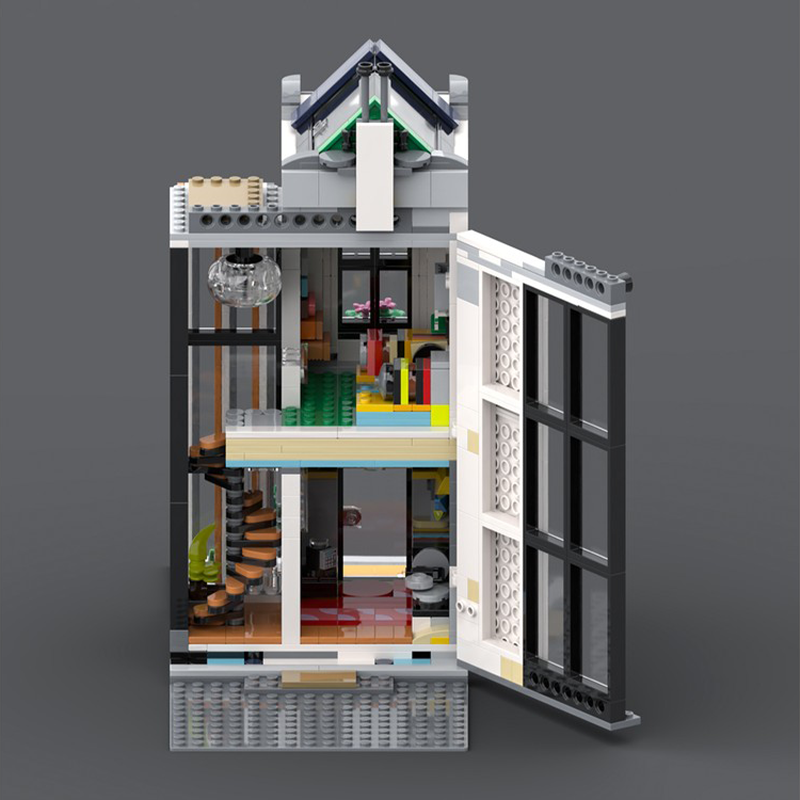 868 PCS 하우스 스트리트 비닐 스토어 MOC 맞춤 - Kids Toys In Store 리뷰 및 가격